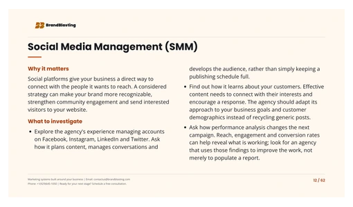 Preview page 3 from the digital marketing agency hiring guide