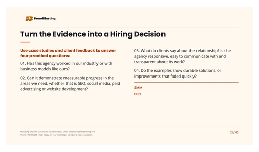 Preview page 5 from the digital marketing agency hiring guide